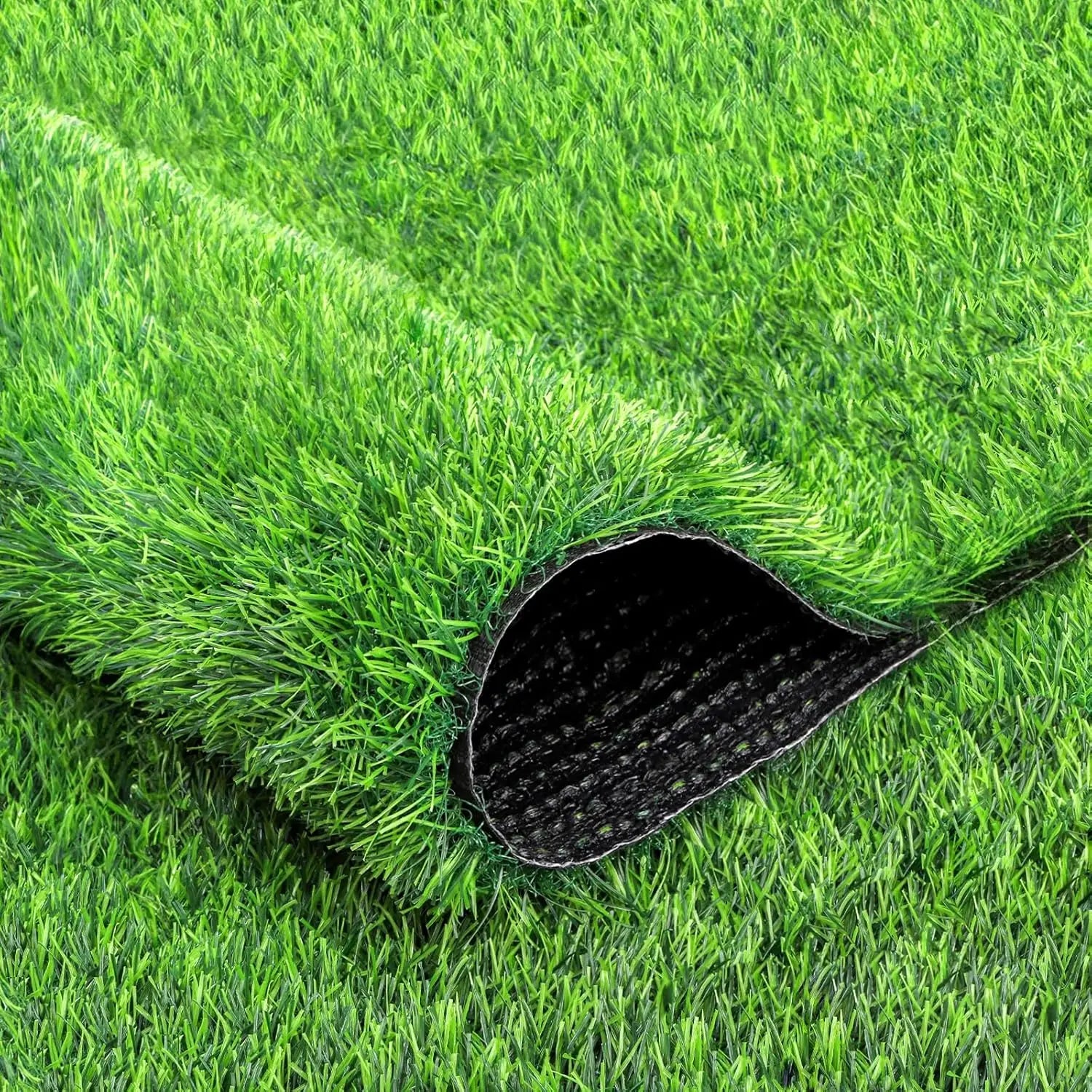 Real Touch 20mm Eco-Friendly Artificial Pet Grass Turf for Garden Home Decorations for Soccer Drainage Holes for Backyard Use