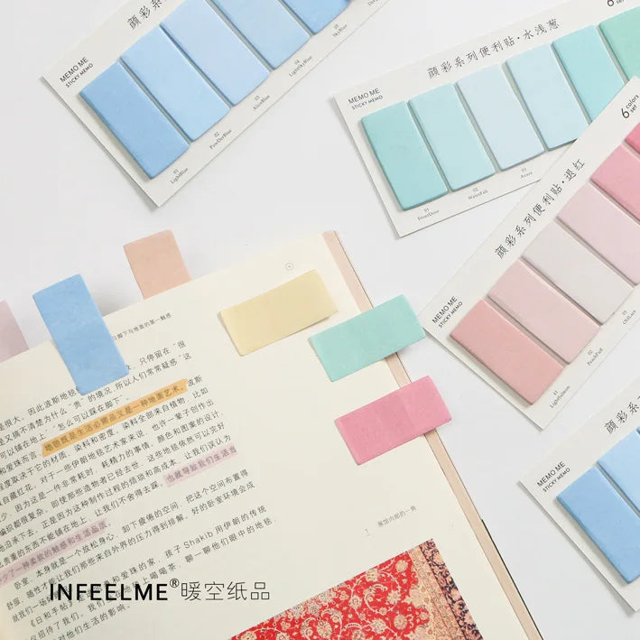 120 Sheets Office School Morandi Color Sticker Index Tabs Paper Page Marker Bookmarks