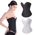 Women's Popular Sexy Bustier Black&White  Bustier Vintage Court Corset Top
