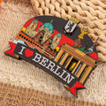 Wholesale German Berlin Scenic Wooden Refrigerator Sticks Eco-Friendly Tourist Souvenirs and Gifts in Stock