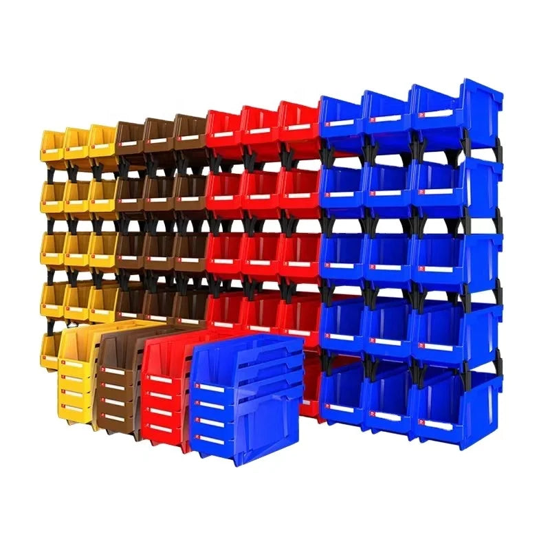 12pcs Sundries and Garage Tool Organizer Bin for Living Room Dorm Office Desk Garage Car Accessories Storage 8x5x4in/20*13*11cm