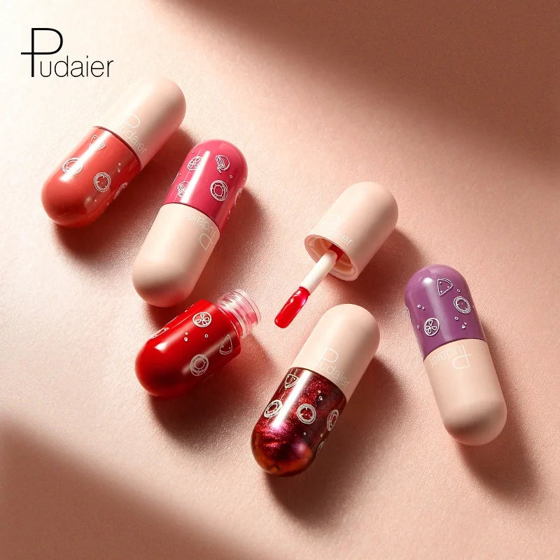 Custom Long-lasting Moisturizing Non-stick Cup Mini Capsule Matte Lip Glaze Lipgloss