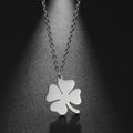 Four Leaf Clover Pendant Necklaces Fashion Jewelry Necklaces Stainless Steel Necklace for Women and Men