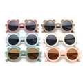 Custom Round Cute Children Bear Designer with Rubber Finished Boy Girls Kids Sunglasses