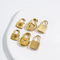 Factory Direct Sale Couple Heart Lock Pendant Accessories Charm Necklace Fashion Jewelry Stainless Steel Pendant for Women