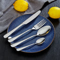 Modern Mirror Polish Stainless Steel Cutlery Flatware 10 Pcs for Home Restaurant Party
