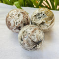 Natural Carved Sphalerite Sphere Polished Crystal Ball for Home Decor with Engraving Technique Healing Crystal Ball