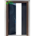 Modern Luxury Customizable Black Carving Aluminum Anti-theft Steel Security Passive Door Armored Door Villa Apartment Door