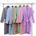 China Factory Manufacturers' Microfiber Bath Dress Big and Thick Solid Color Bath Robe for Adults Plain Style