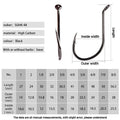 Selco Professional High Carbon Steel Catfish Fishing Hooks Freshwater Catfish Octopus Beak Hook