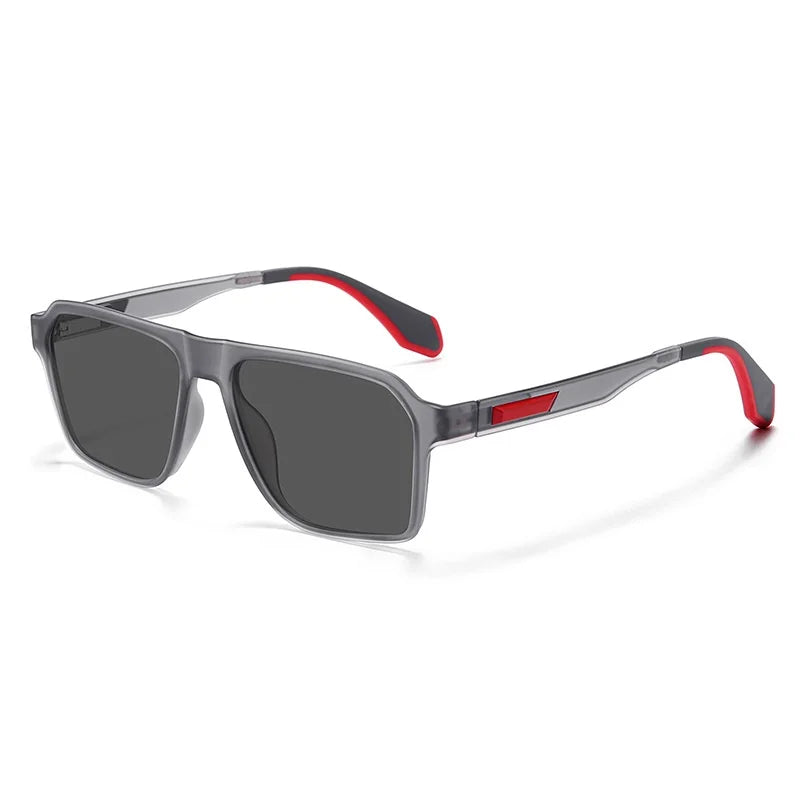 2025 New Arrival Men's Polarized Sunglasses UV Protection Anti-Glare Lightweight TR90 Blue Frame TAC Lenses for Driving Fishing