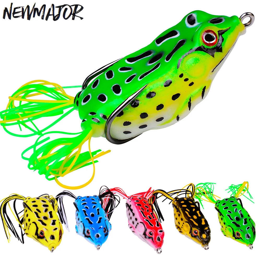 NEWMAJOR 5g/9g/13g/17.5g Soft Frog Lure Topwater Artificial PVC Crank Bait for Sea Fishing for Streams