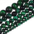 AAA Grade Natural Green Tiger Eye Loose Spacer Beads 4/6/8/10MM for Jewelry Making Bracelets