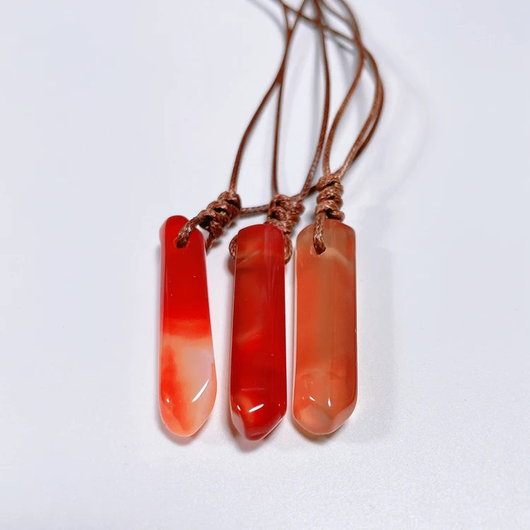 Huiying Popular agate necklace gemstone carnelian pendants Jewelry