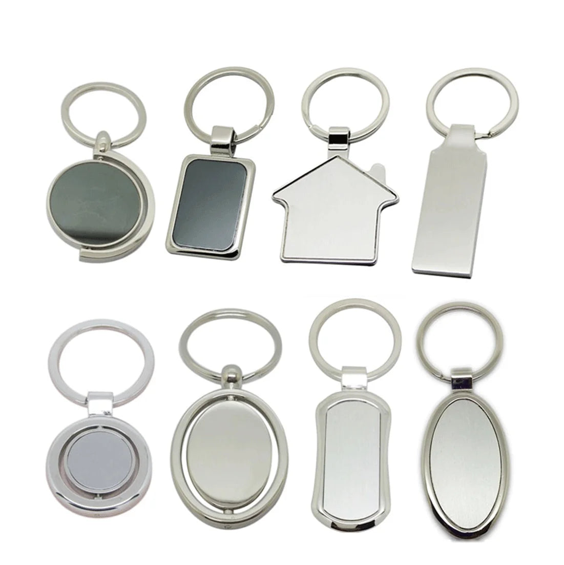 Factory Wholesale Custom Logo Digital Photo Metal Alloy Keychain with Gold/Silver/Nickel Plating for Souvenir Gifts