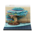 Creative Decoration Paper Craft Four Seasons Tree 3D Notepad Paper Carving Landscape Custom Memo Pad Sticky Note for Paper Gift