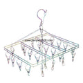 Popular Colorful Luxury Rainbow Square 316 Stainless Steel Socks Hanger and Rainbow Marine Grade Clothes Rack Hanger