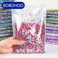 BOBOHOO Round Crystal Wholesale Bulk 100 Gross Non Hotfix Flatback Rhinestone Crystal  AB Stone Glass Rhinestone for Shoes DIY