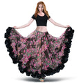 Wholesale Tribal Retro Style Degree Bohemian Long Large Gypsy Half Skirt for Belly Dance Performance Bottom