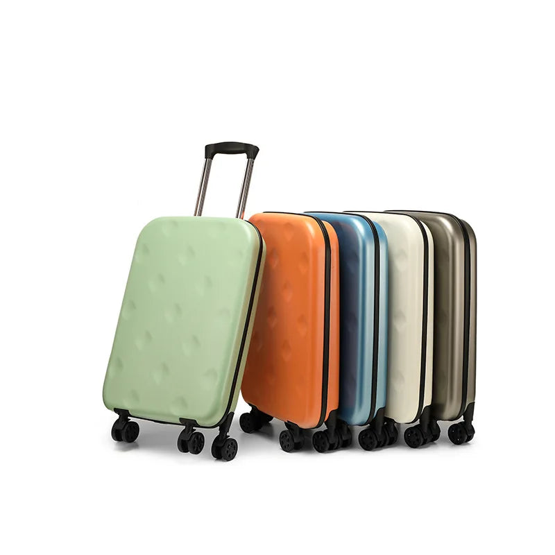 2024 New Lightweight 20/24/28 Inch Foldable Trolley Suitcase ABS Password Business Travel Bag with Spinner Caster for Men Women