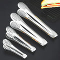 9/12inch Kitchen Serving Utensils Salad Cake Bread Food Tongs Stainless Steel Buffet Party Catering Serving Tongs