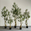 New Design Wholesale Eco-Friendly High Quality Silk Olive Tree Plant for Home Office Shopping Mall Decoration