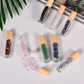 10ml Mini Gemstone Bottles Chip Crystal Stones Healing Energy Essential Oil Diffuser Reiki Semi-Precious Crafts