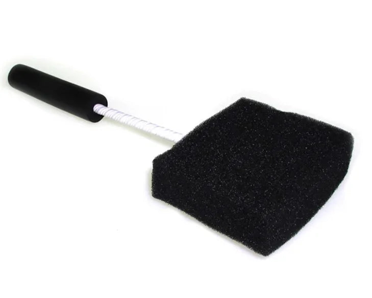Fish Tank Stainless Steel Telescopic Sponge Brush Aquarium Cleaning Tool
