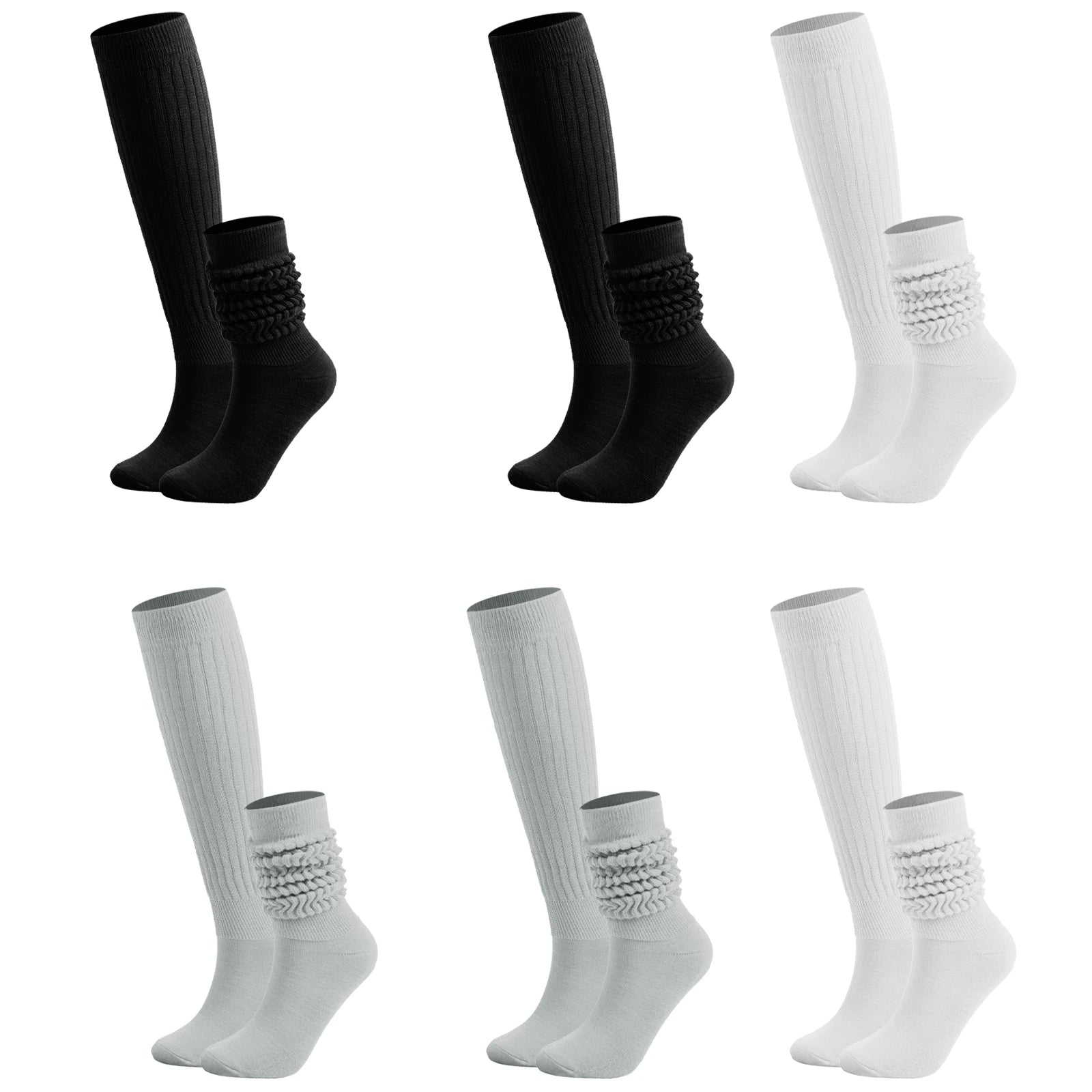 Cozy Knee High Regular Socks for Youth and Kids Spring Season 100% Cotton Breathable Cuff Detail Affordable