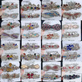 Sparkling Crystal Butterfly Spring Clip Diamond Hair Accessories Rhinestone Headdress Exquisite Hair Clip Horizontal Clip Hair