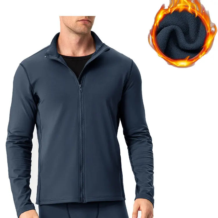 Good Quality Winter Oem Men's Breathable  Thin Casual Tops Outdoor Windbreaker up Jacket Full Zip Fleece Sport Coat