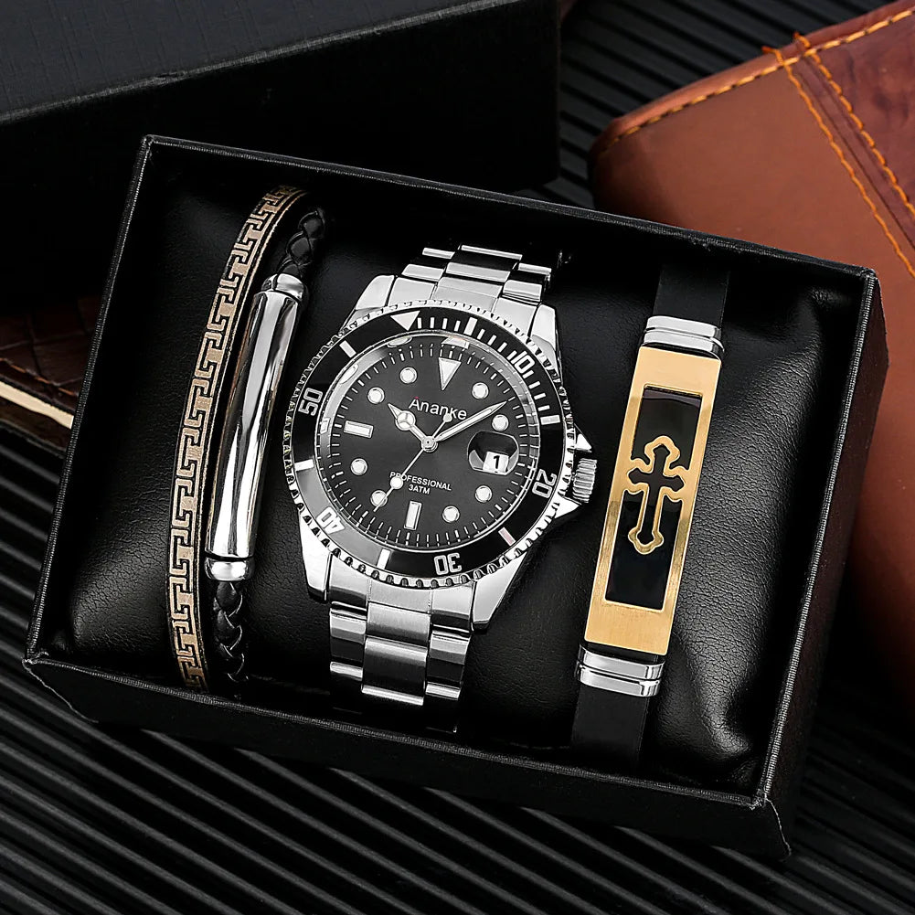 Best Gift Men Business Fashion Casual Antique Sport Pointer Luminous Analog Calendar Quartz Hangzhou 20mm Mineral Glass Watches