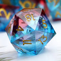 Dungeons and Dragons 20 Sided DND Dice Liquid Core Dice Set D&D 33mm Big D20 Sharp Edge Resin Dice D20 for Role Playing Game