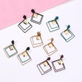 Korean Version Personality Geometric Multi-layer Earrings Fashion Hollow Diamond Earrings for Women