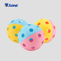 Jusian Durable USAPA TPE Two-Tone White Practice Balls 25g for Outdoor Pickleball