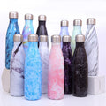 Marble Design Smart Thermos Vacuum Flask 500mlCola Shaped Water Bottle Double Wall Stainless Steel Water Bottle Sport/