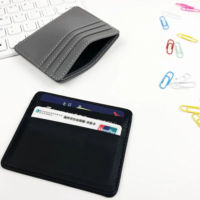 Wallet Credit Card Holder With Large Capacity and Multi Slot Women's Small and Exquisite PU Leather Card Bags