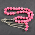 Natural Stone 33 Prayer Beads Islamic Silver Tasbih Muslim Rosary Tasbih Counter Ramadan Accessories Prayer Mat Gift Set