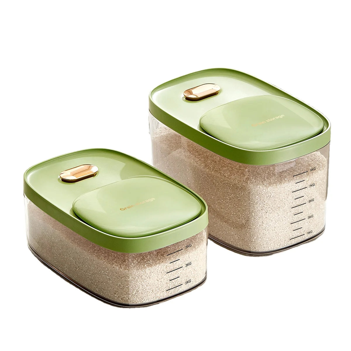 Best Selling Rice Storage Tool Large Capacity Storage Rice Bucket Grain Dispenser