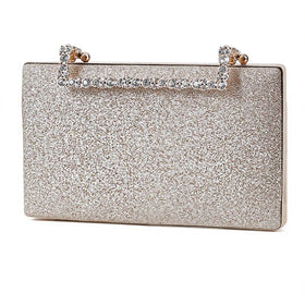 Women's Fashion Shining Crossbody Bag Clutch Purses Party Banquet Handbags Synthetic Leather Diamond Jewelry Dinner Evening Bags