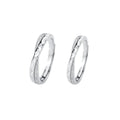 Wholesale 925 Wedding Rings Couple Set Luxury X Design Engagement Ring Sterling Silver Rings Women Men 925 Sterling Silver Gift