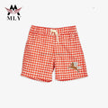 Mly Children's Swimming Shorts Printed Kids Swimsuit with 1 Piece Trunks