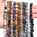 8-10mm Natural Stone Beads Amazonite Tiger Eye Quartz Lapis Lazuli Jade Loose Beads for Jewelry Making DIY Bracelet Irregular
