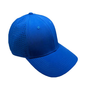 Pre-curved Dad Hats Custom Golf 6 Panel Laser Cut Hole Perforated Golf Cap