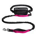 RTS Rose Gold Reflective Stripe Hands-Free Dog Leash Set Dual-Padded Waist Bag Zinc Alloy Clasps Alloy/Nylon/Plastic Ribbon