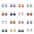 Fashionable Natural Crystal Gemstone Earring for Women Disc-Shaped Reiki Healing Jewelry Earring
