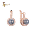 FJ Fallon Fashion Jewelry Earrings Plated in Rose Gold Brass Based