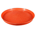 Berys Large Round Baby Chick Feed Tray New PP Material Chicken Feeding Tool with Anti-Slip Dots Red/White Easy to Operate
