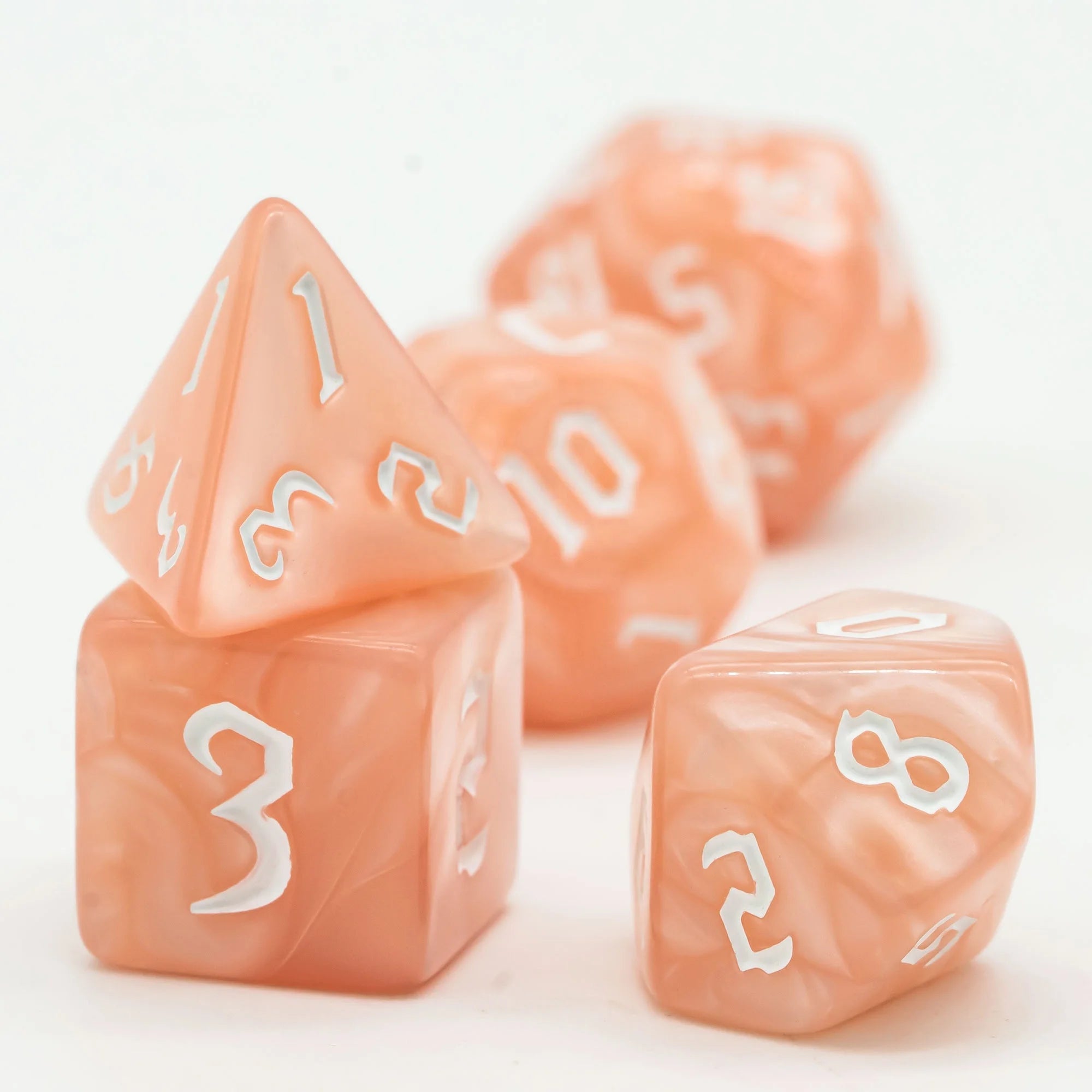 Udixi Plastic Polyhedral Custom logo Acrylic Dungeons and Dragons D&d Cheap Dice Rpg Set
