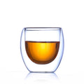Modern Turkish Style Transparent Double Wall Glass Coffee Cup